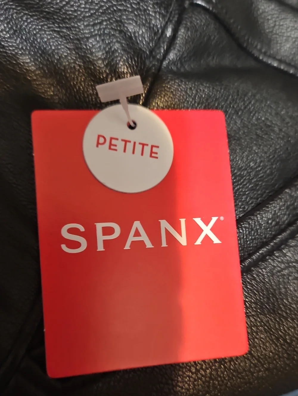 Spanx Leather-Like Kick Flare Black Mid-Rise Pants-NWT
